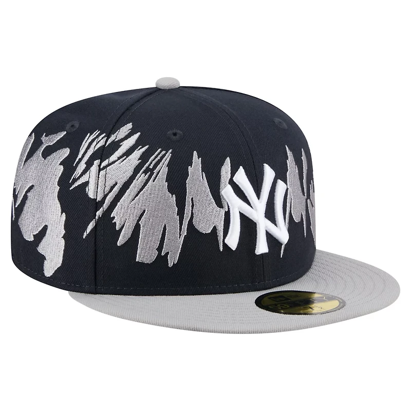 New Era Gray New York Yankees Retro Pattern 59FIFTY Fitted Hat