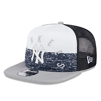 New Era /Gray New York Yankees Team Foam Front A-Frame Trucker 9FIFTY Snapback Hat
