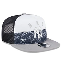 New Era /Gray New York Yankees Team Foam Front A-Frame Trucker 9FIFTY Snapback Hat
