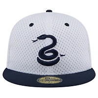 New Era Gray Philadelphia Union Throwback Mesh 59FIFTY Fitted Hat