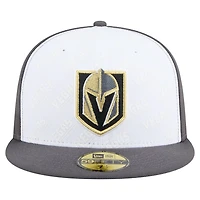 New Era Gray Vegas Golden Knights Repeat Two-Tone 59FIFTY Fitted Hat