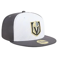 New Era Gray Vegas Golden Knights Repeat Two-Tone 59FIFTY Fitted Hat