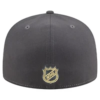 New Era Gray Vegas Golden Knights Repeat Two-Tone 59FIFTY Fitted Hat