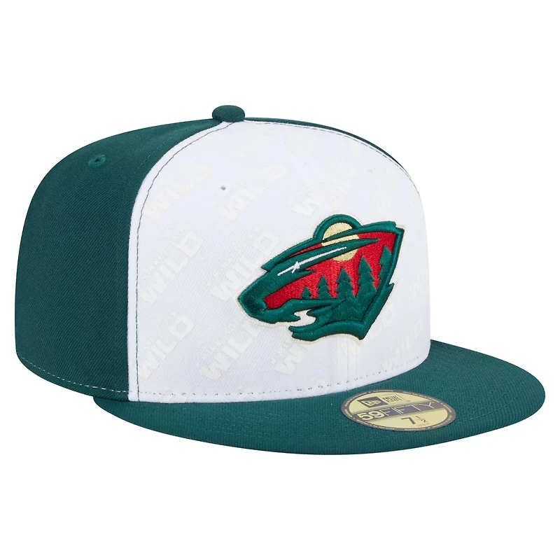 New Era Green Minnesota Wild Repeat Two-Tone 59FIFTY Fitted Hat