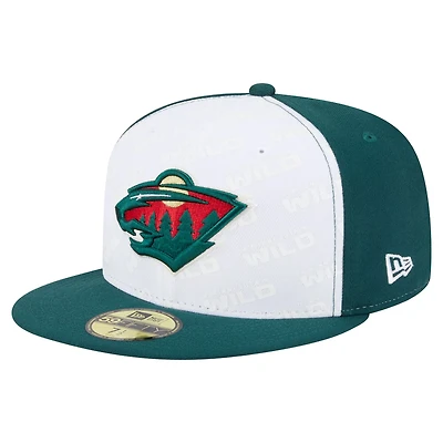 New Era Green Minnesota Wild Repeat Two-Tone 59FIFTY Fitted Hat