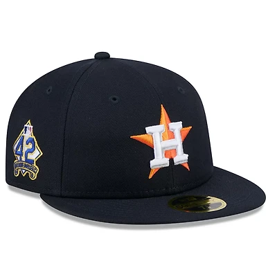 New Era Houston Astros 2025 Jackie Robinson Day Retro Crown 59FIFTY Unstructured Fitted Hat
