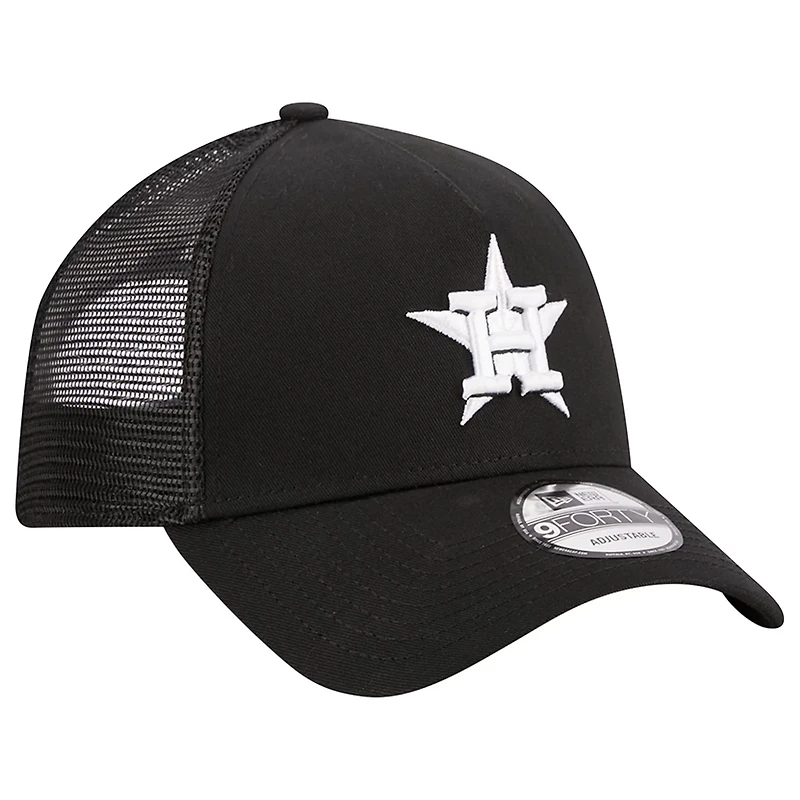 New Era Houston Astros A-Frame 9FORTY Trucker Adjustable Hat
