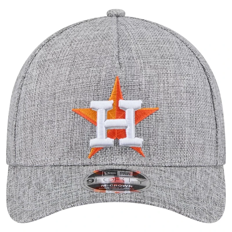 New Era Houston Astros Cotton Weave M-Crown A-Frame 9FORTY Adjustable Hat
