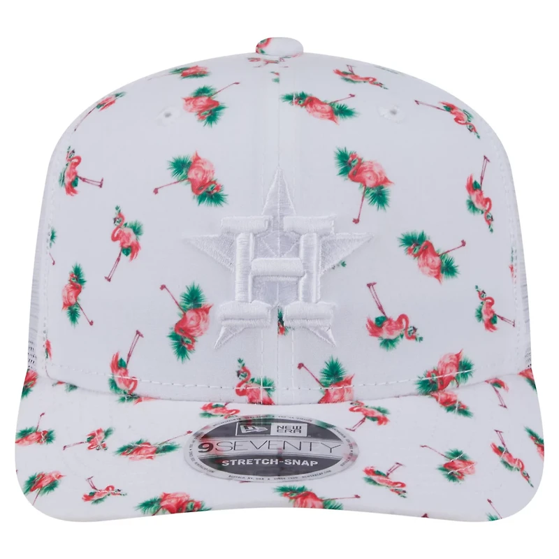 New Era Houston Astros Flamingo Mesh Back 9SEVENTY Stretch-Snap Hat