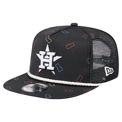New Era Houston Astros Gummy Golfer Trucker Adjustable Hat