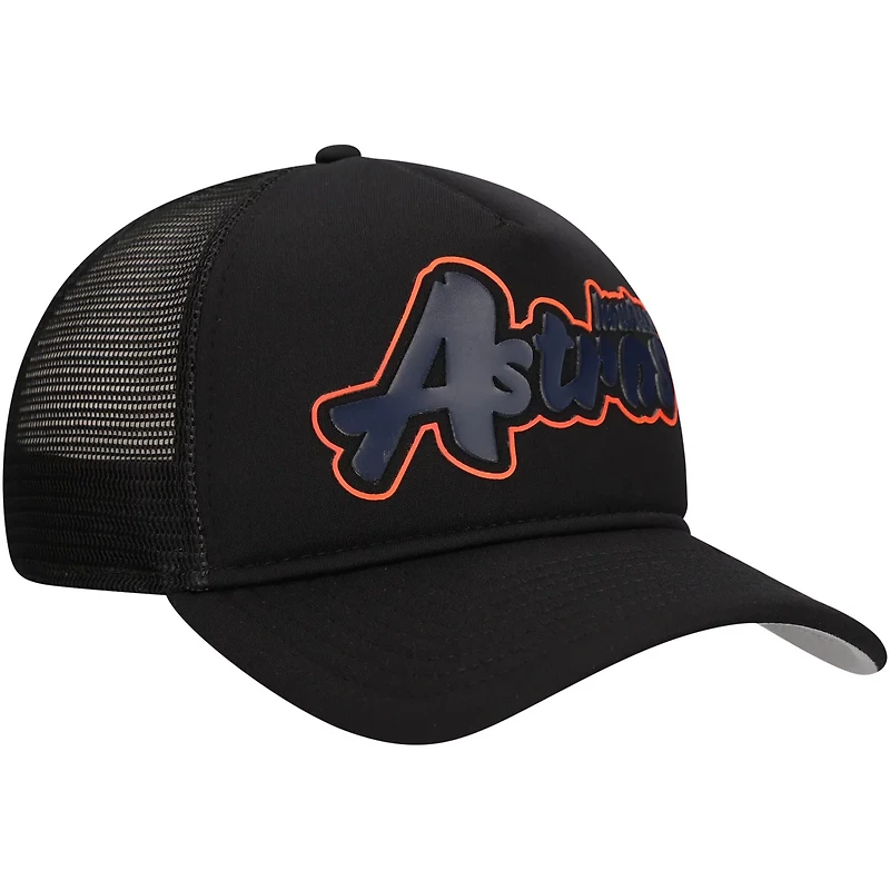 New Era Houston Astros Retro Bold A-Frame Trucker 9FORTY Adjustable Hat