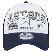 New Era Houston Astros Retro Wordmark 9FORTY A-Frame Trucker Adjustable Hat