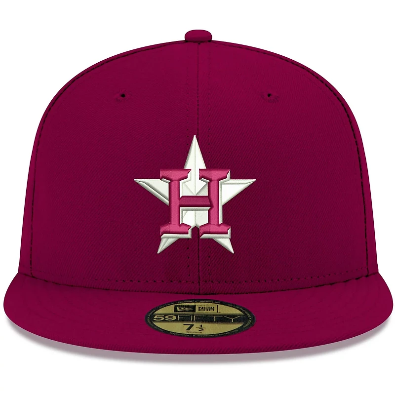 New Era Houston Astros White Logo 59FIFTY Fitted Hat