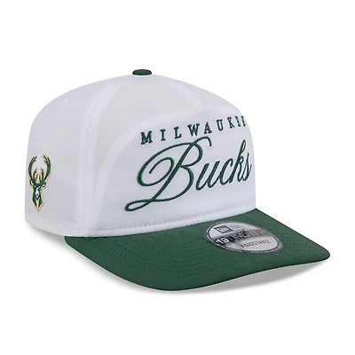 New Era Hunter Green Milwaukee Bucks 2025 NBA Draft On-Stage Nylon 19TWENTY Adjustable Hat