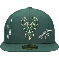 New Era Hunter Milwaukee Bucks 2021 NBA Finals Champions Icon 59FIFTY Fitted Hat