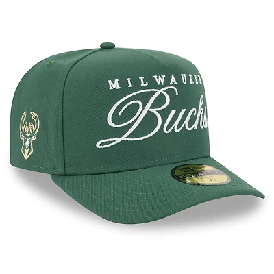 New Era Hunter Milwaukee Bucks 2025 NBA Draft A-Frame 59FIFTY Fitted Hat