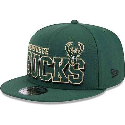 New Era Hunter Milwaukee Bucks Gameday 9FIFTY Snapback Hat