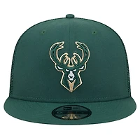 New Era Hunter Milwaukee Bucks Meshback 9FIFTY Snapback Hat