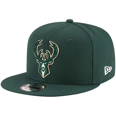 New Era Hunter Milwaukee Bucks Official Team Color 9FIFTY Snapback Hat