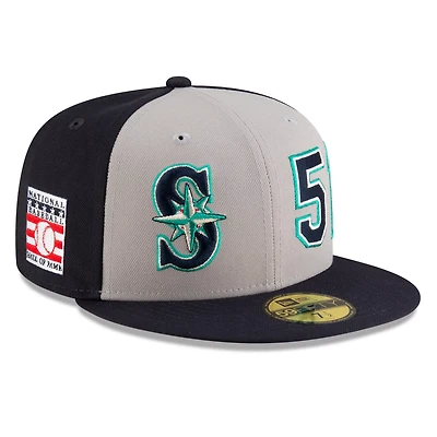 New Era Ichiro Suzuki Gray Seattle Mariners 2025 Baseball Hall of Fame 59FIFTY Fitted Hat