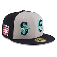New Era Ichiro Suzuki Gray Seattle Mariners 2025 Baseball Hall of Fame 59FIFTY Fitted Hat