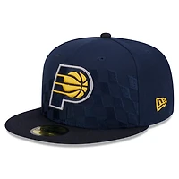 New Era Indiana Pacers Rally Drive Checkerboard 59FIFTY Crown Fitted Hat