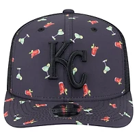 New Era Kansas City Royals Adventure Drinks Pattern 9SEVENTY Stretch-Snap Hat