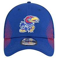 New Era Kansas Jayhawks Active Slash Sides 39THIRTY Flex Hat