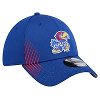 New Era Kansas Jayhawks Active Slash Sides 39THIRTY Flex Hat