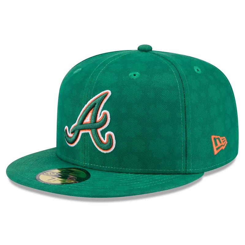 New Era Kelly Atlanta Braves St Patrick's Day 59FIFTY Fitted Hat
