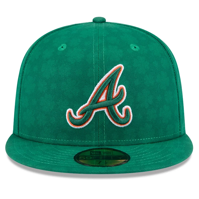New Era Kelly Atlanta Braves St Patrick's Day 59FIFTY Fitted Hat