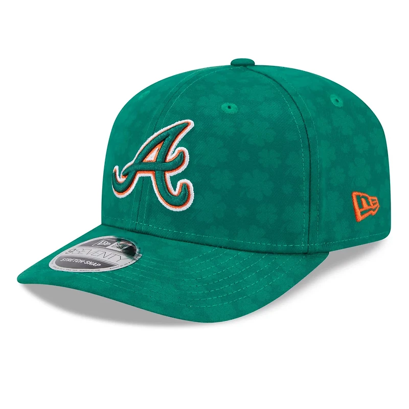 New Era Kelly Atlanta Braves St Patrick's Day 9SEVENTY Adjustable Hat