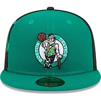 New Era Kelly /Black Boston Celtics Gameday Wordmark 59FIFTY Fitted Hat