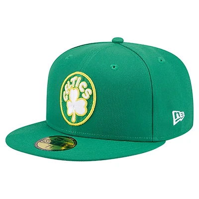 New Era Kelly Boston Celtics Core Logo 59FIFTY Fitted Hat