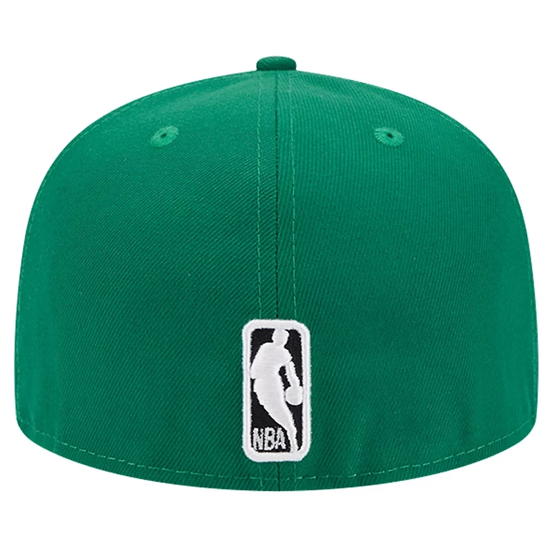 New Era Kelly Boston Celtics Court Sport Leather Applique 59FIFTY Fitted Hat