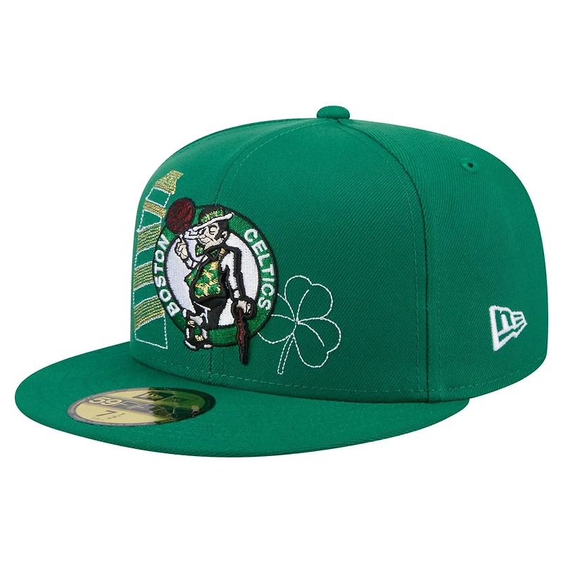 New Era Kelly Boston Celtics State Stitch 59FIFTY Fitted Hat