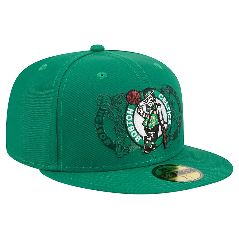 New Era Kelly Boston Celtics Tri-Hit 59Fifty Fitted Hat