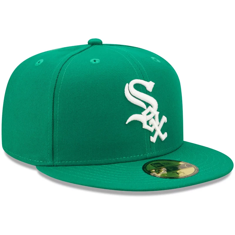 New Era Kelly Chicago White Sox White Logo 59FIFTY Fitted Hat