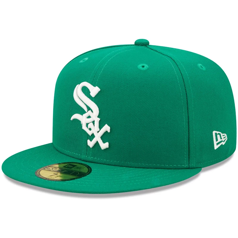 New Era Kelly Chicago White Sox White Logo 59FIFTY Fitted Hat