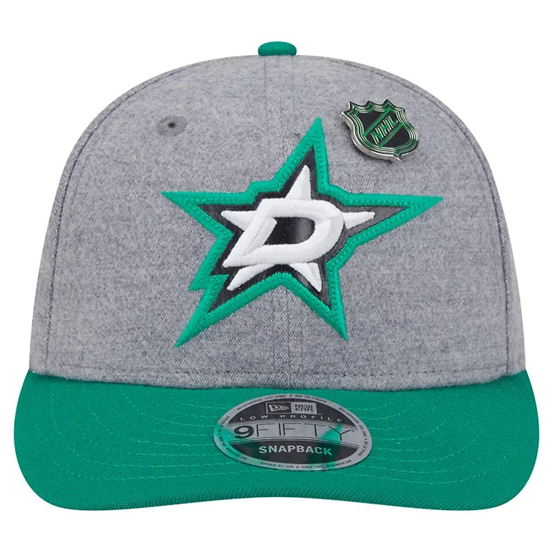 New Era Kelly Dallas Stars Wool Pin Low Profile 9FIFTY Snapback Hat