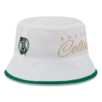 New Era Kelly Green Boston Celtics 2025 NBA Draft Nylon Bucket Hat