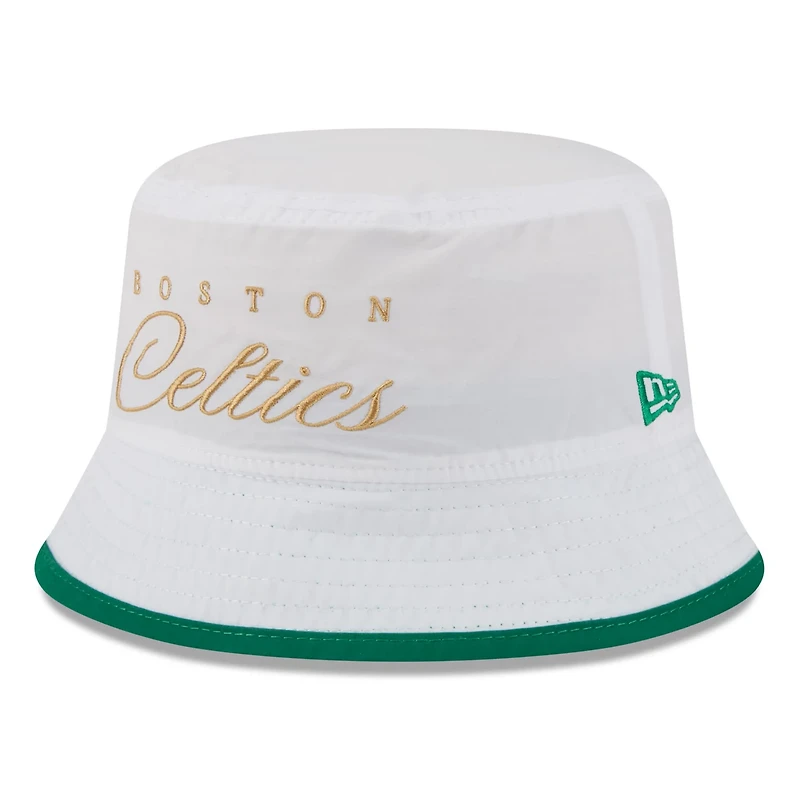 New Era Kelly Green Boston Celtics 2025 NBA Draft Nylon Bucket Hat
