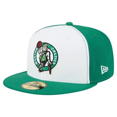 New Era Kelly Green Boston Celtics Repeat 59Fifty Fitted Hat