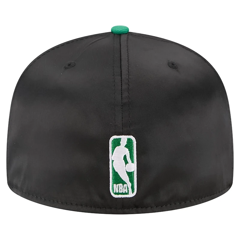 New Era Kelly Green Boston Celtics Satin Two-Tone 59FIFTY Fitted Hat