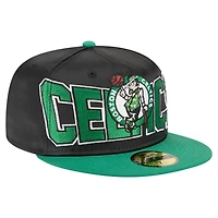 New Era Kelly Green Boston Celtics Satin Two-Tone 59FIFTY Fitted Hat