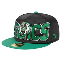 New Era Kelly Green Boston Celtics Satin Two-Tone 59FIFTY Fitted Hat
