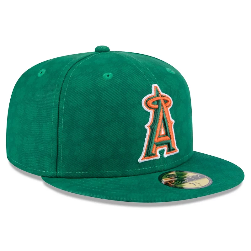 New Era Kelly Los Angeles Angels St Patrick's Day 59FIFTY Fitted Hat