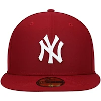 New Era Kelly New York Yankees White Logo 59FIFTY Fitted Hat