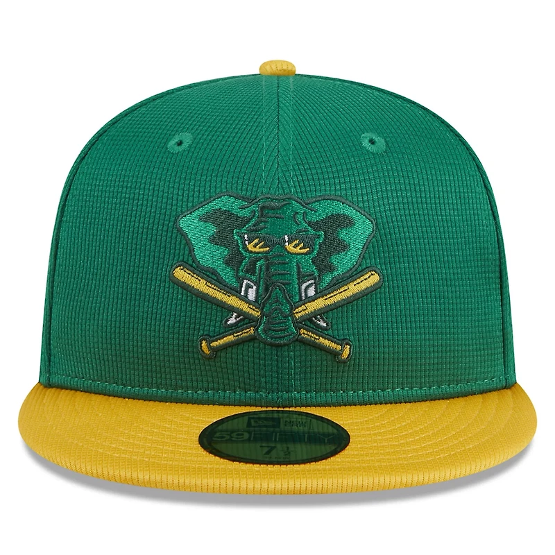 New Era Kelly Oakland Athletics 2024 Batting Practice 59FIFTY Fitted Hat