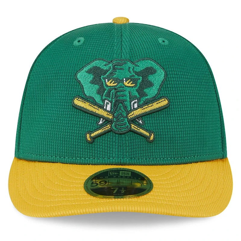 New Era Kelly Oakland Athletics 2024 Batting Practice Low Profile 59FIFTY Fitted Hat